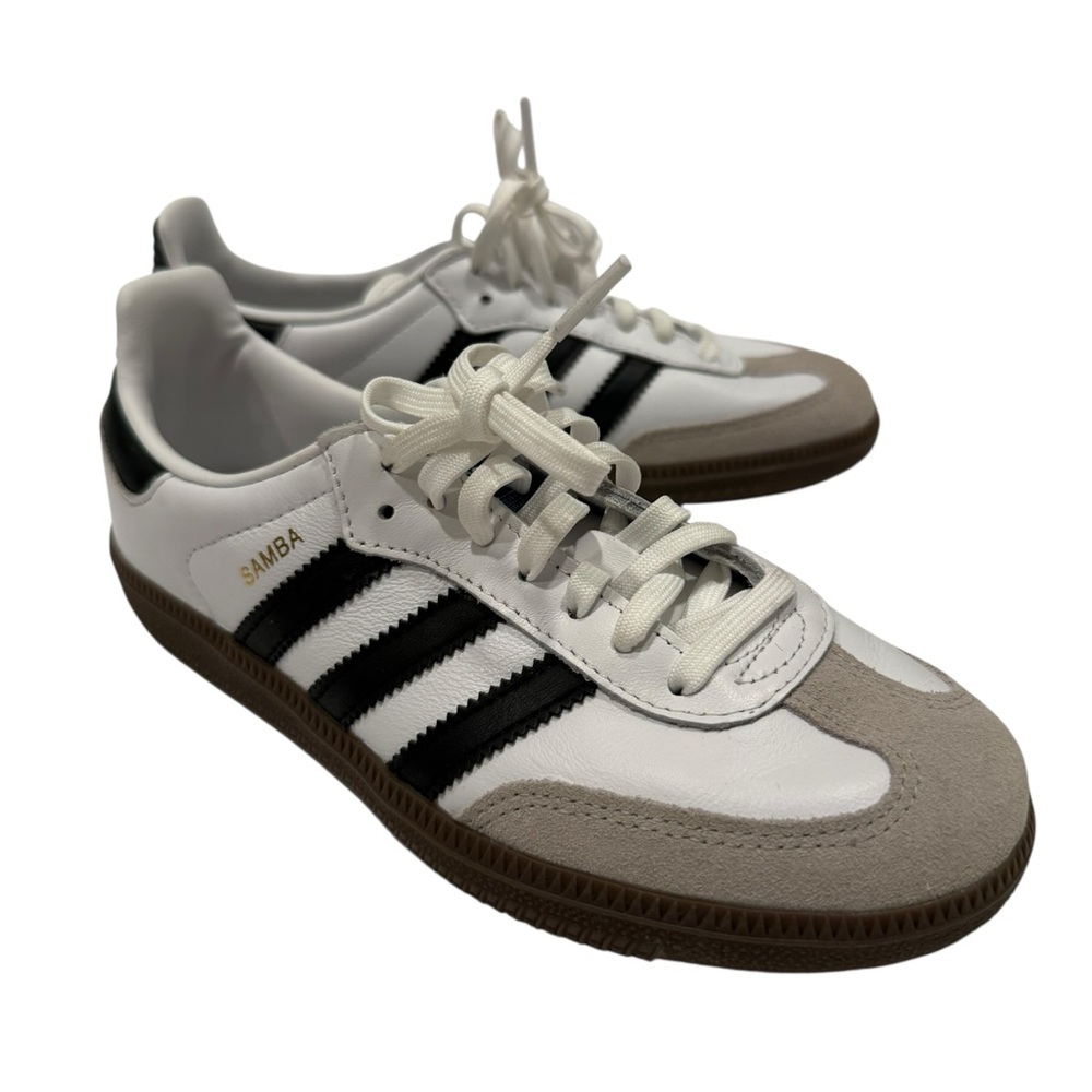 adidas Samba Men’s White Black Brown Low-Profile Sneakers